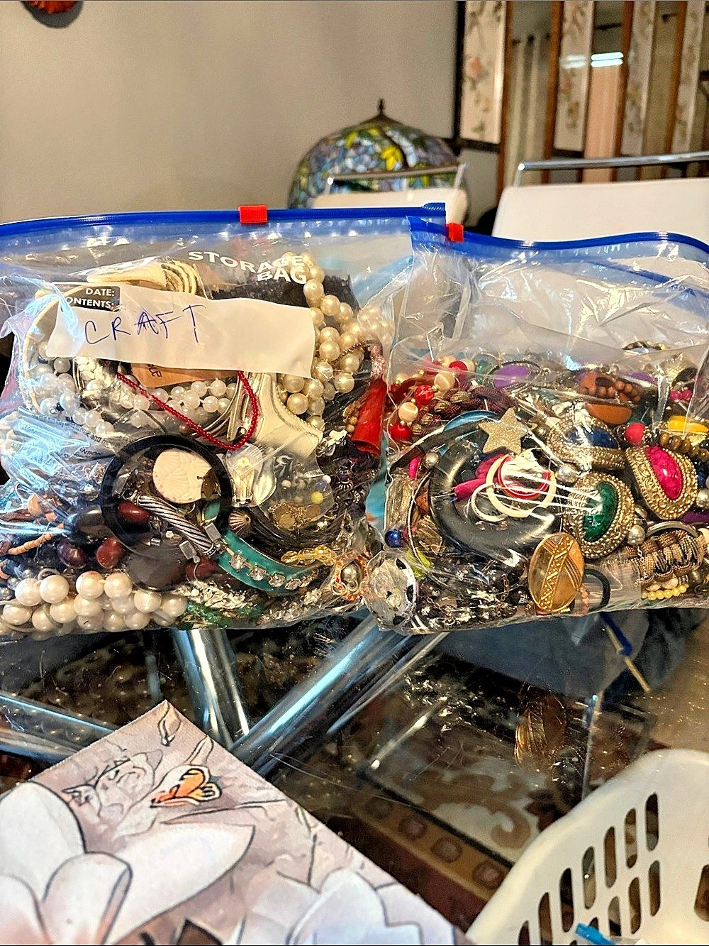 Assorted Costume Jewelry Lot Multicolor For Craft Repurpose and Upscale